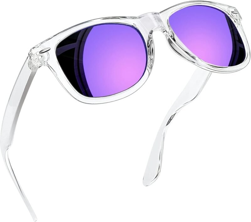 Carsbyvictor Sunglasses Browline Square Sunglasses Polarized UV Protection Trendy Designer Sun Glasses Men Women