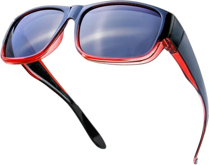 61kJ0N91pRL._AC_SL1495 Carsbyvictor Sunglasses Wraparound The Fresh High Definition Polarized Wrap Around Shield Sunglasses for Glasses – Leather Eyeglasses Case