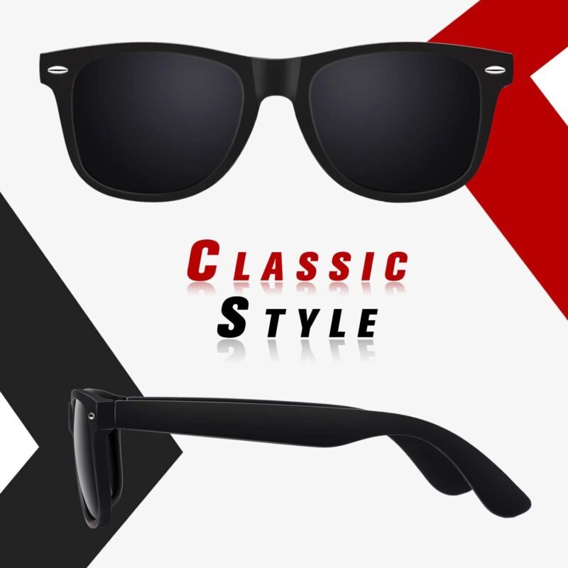 Carsbyvictor Sunglasses Wayfarer Men Women Polarized Blenders Eyewear 80’s Retro Classic Square Frame Shades SR003