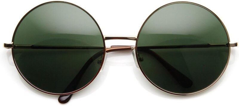 Carsbyvictor Sunglasses Round  Super Large Oversized Metal Round Circle Sunglasses