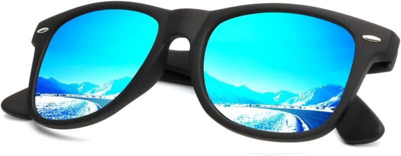 Carsbyvictor Sunglasses Browline Sunglasses Men Polarized for Mens and Women Unisex Sun Glasses for Driving UV Protection