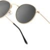 Carsbyvictor Sunglasses Round Polarized Sunglasses for Women Men Classic Retro Sun Glasses Circle Metal Frame Shades UV Protection