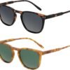 Carsbyvictor Sunglasses Polarized Sunglasses Wayfarerfor Women Men: Retro Shades Round | Square Frame UV Protection 2 Pack