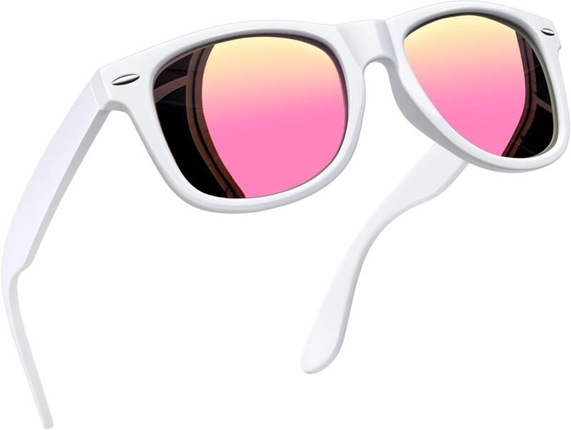 Carsbyvictor Sunglasses Browline Square Sunglasses Polarized UV Protection Trendy Designer Sun Glasses Men Women