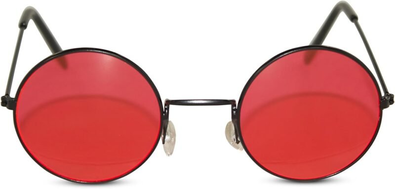 Carsbyvictor Sunglasses Round Circular Party Sunglasses Round Hippie Retro Shades with Colored Lenses