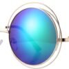 Carsbyvictor Sunglasses Round Pro Women’s Double Circle Metal Wire Frame Oversized Round Sunglasses