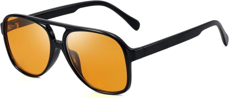 Carsbyvictor Sunglasses Polarized Sunglasses for Women Men Classic Large Frame Vintage 70s Sunglasses