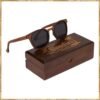 Carsbyvictor Sunglasses Wood Vintage One Bridge Pilot Polarized Black Sunglasses | FREE Display Box | 100% UVA/UVB Ray Protection