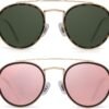 Carsbyvictor Sunglasses Round  Small Polarized Round Sunglasses for Women Vintage Double Bridge Frame