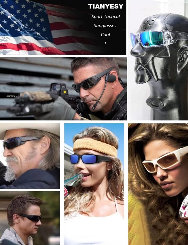 715DfiekAiL._AC_SL1430 Carsbyvictor Sunglasses Wraparound Polarized Sunglasses Men Womens Trendy Retro Sports Rectangular Wrap Around Vintage Shot Shield