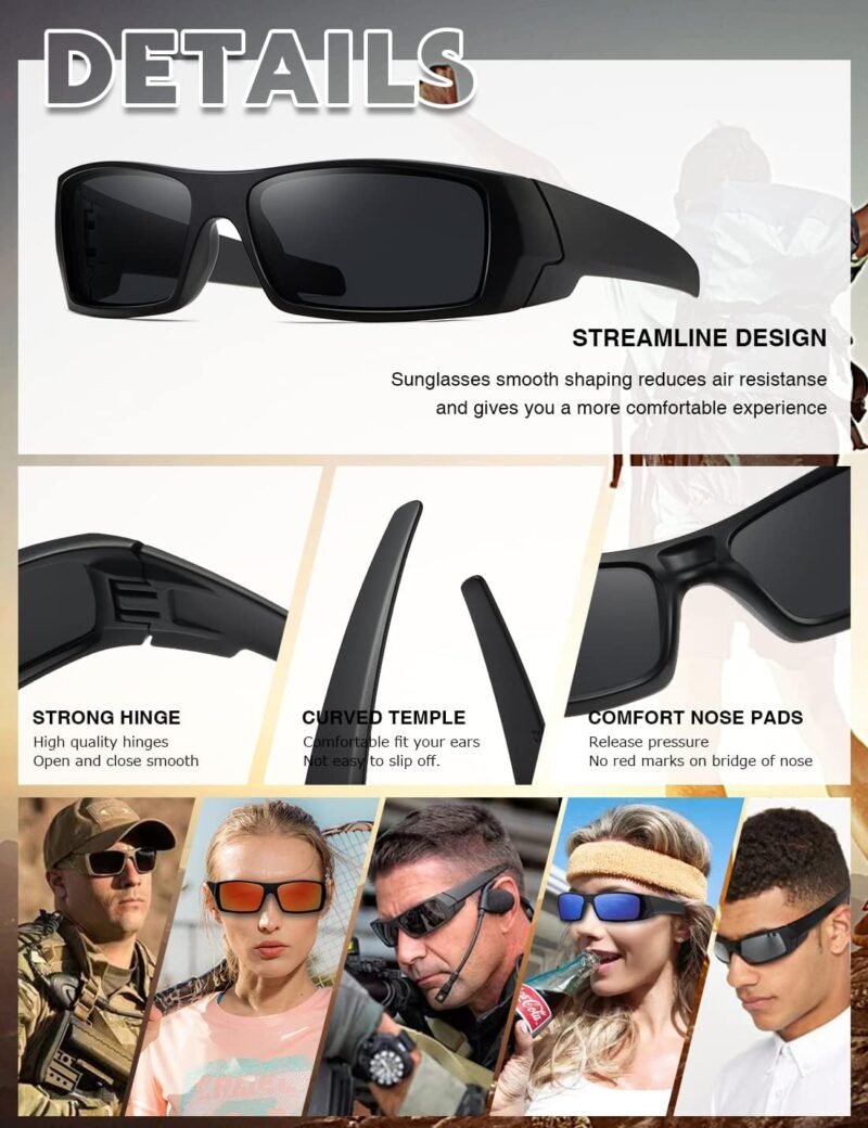 717iEAfoNWL._AC_SL1430 Carsbyvictor Sunglasses Wraparound Polarized Sunglasses Men Womens Trendy Retro Sports Rectangular Wrap Around Vintage Shot Shield