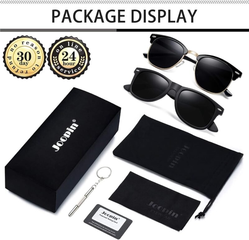 Carsbyvictor Sunglasses Browline Square Sunglasses Polarized UV Protection Trendy Designer Sun Glasses Men Women