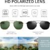 Carsbyvictor Sunglasses Men’s Military Style Polarized Pilot  Sunglasses Bayonet Temples