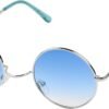 Carsbyvictor Sunglasses Round Retro Round Style 70s Sunglasses Colorful Tint Groovy Hippie Mens Womens Shades