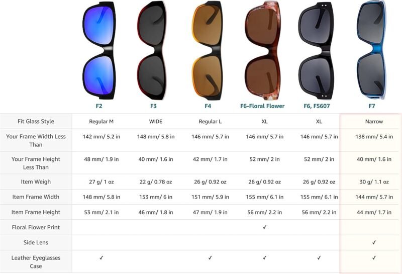 71EERZsqqFL._AC_SL1500 Carsbyvictor Sunglasses Wraparound The Fresh High Definition Polarized Wrap Around Shield Sunglasses for Glasses – Leather Eyeglasses Case