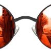 Carsbyvictor Sunglasses Round  Gothic Steampunk Round Polarized UV400 Protection Sunglasses Unisex Street Outdoor