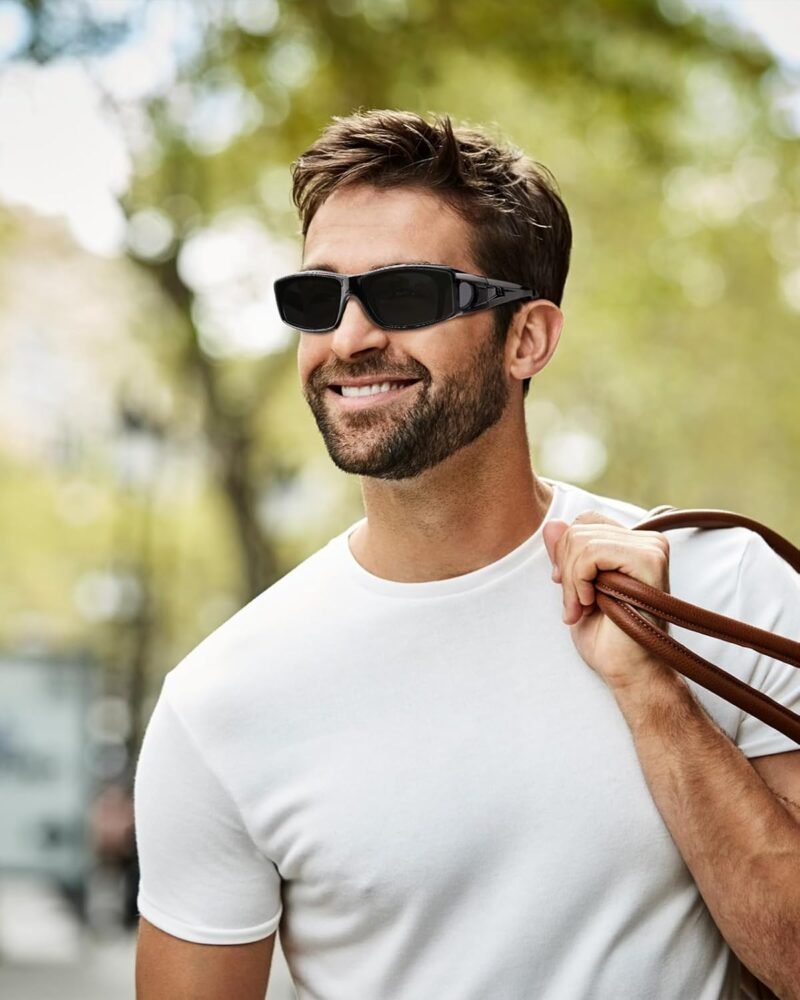 Carsbyvictor Sunglasses Wraparound Glasses Sunglasses For Men Women, Fit Over Sunglasses Polarized UV400 Protection Sunglasses Over Glasses