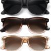 Carsbyvictor Sunglasses Polarized Sunglasses Wayfarerfor Women Men Classic Retro Trendy Driving Sun Glasses UV400 Protection (3 Pack)
