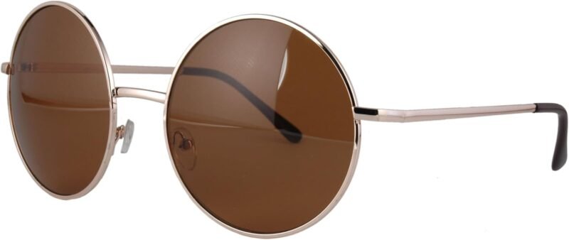 Carsbyvictor Sunglasses Round  Super Large Oversized Metal Round Circle Sunglasses