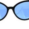 Carsbyvictor Sunglasses Cat Eye Womens Oversized Cat Eye Goth Pop Color Lens Plastic Sunglasses