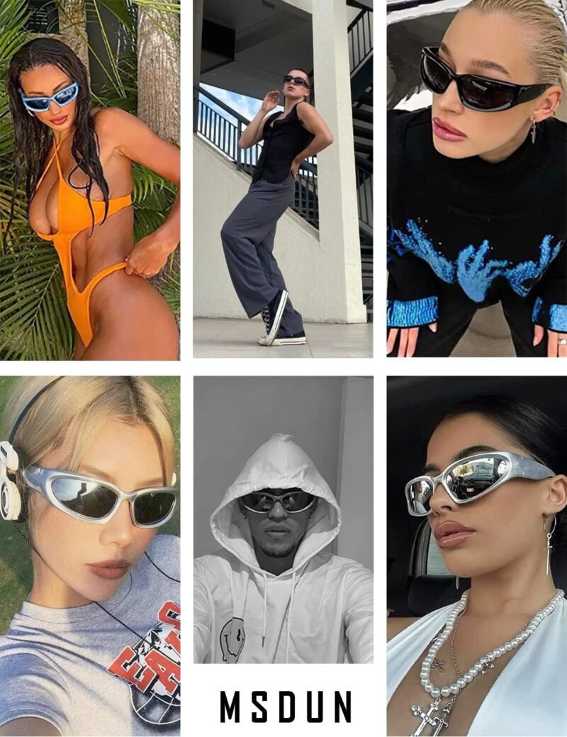 Carsbyvictor Sunglasses Wraparound Polarized Wrap Around Sunglasses trendy Vintage Sun Glasses for Men Women Drive futuristic Outdoor Sport Shades UV400