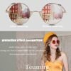 Carsbyvictor Sunglasses Round Trendy Small Round Polarized Sunglasses for Men Women Circle Hippie Style Sun Glasses