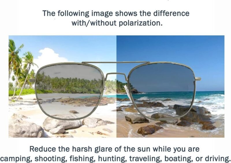 Carsbyvictor Sunglasses  Pilot Sunglasses – Polarized  Sunglasses Bayonette, Gray Polarized Lens