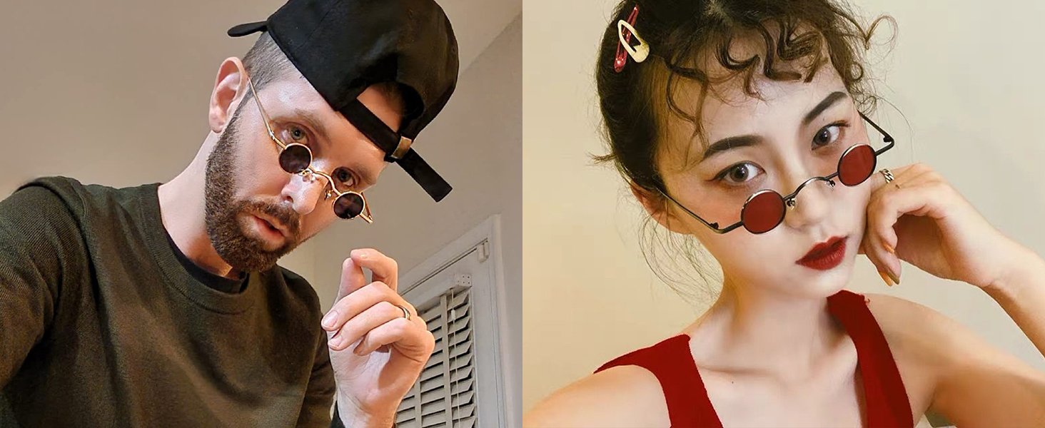 70s Hippie Circle Small Sunglasses