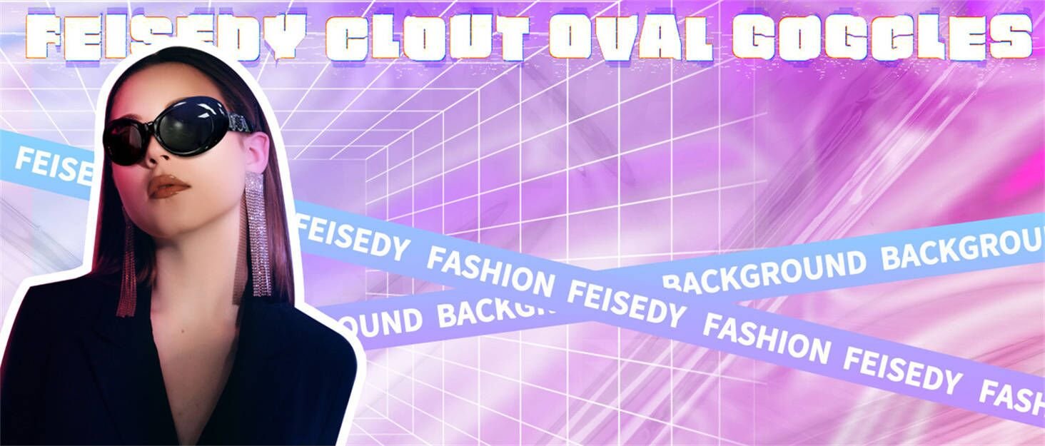 FEISEDY CLOUT OVAL SUNGLASSES