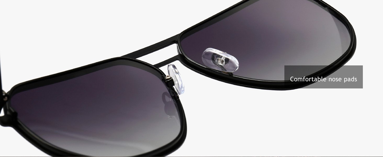 Soft and skin-friendly silicone nose pads could be adjusted to fit better